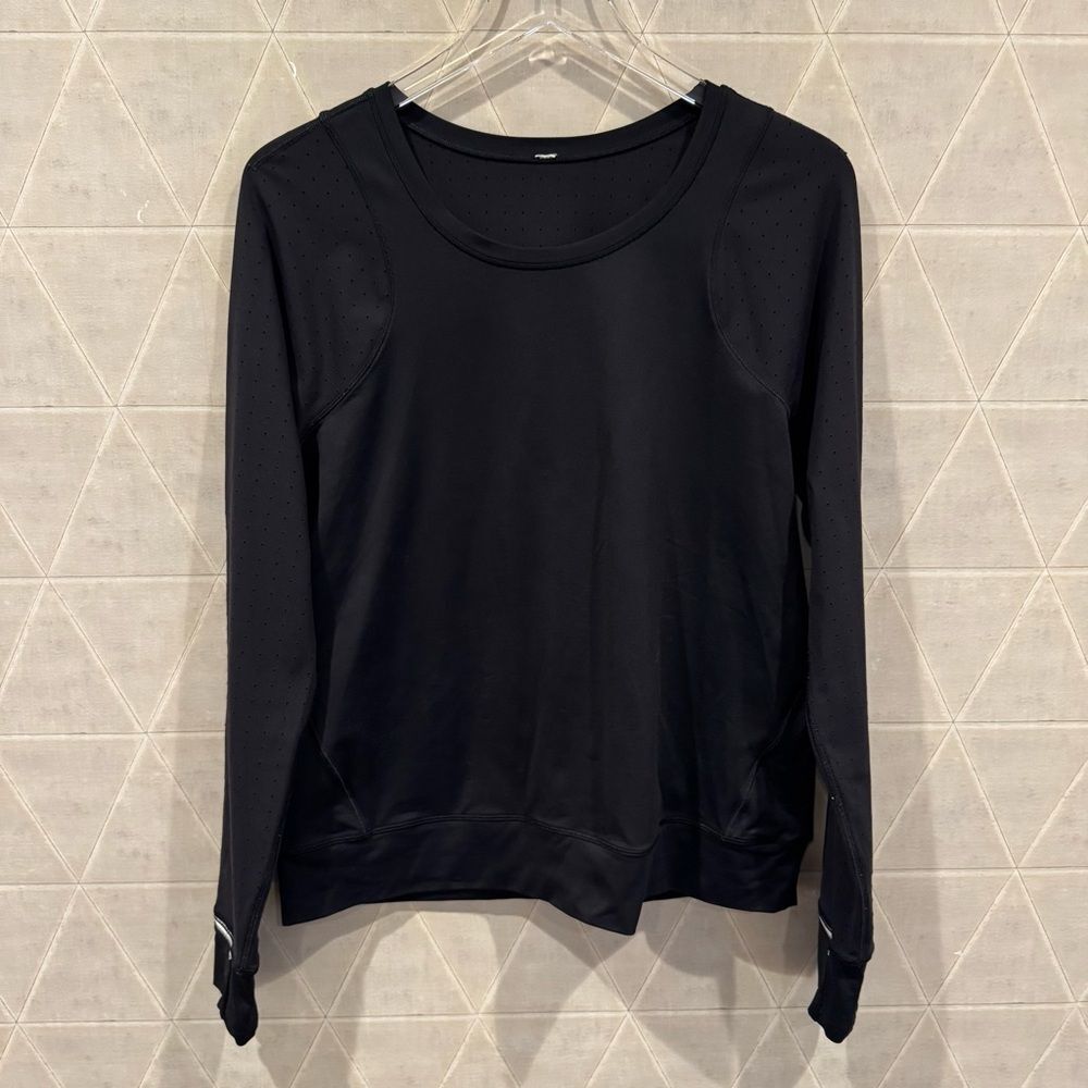 Lululemon Women’s Run Long Sleeve 'Mind Over Miles' Shirt - Black - Size M - Picture 6 of 10